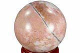Polished Rhodonite Sphere - India #116164-1